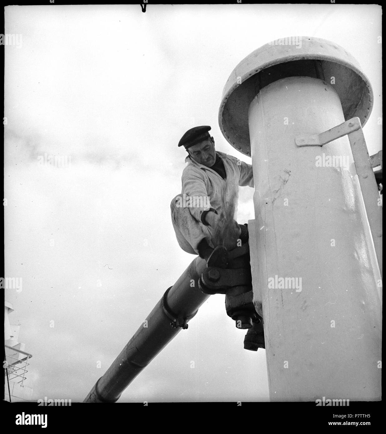 75 CH-NB - Nordatlantik - Schiffsüberfahrt - Annemarie Schwarzenbach - SLA-Schwarzenbach-A SSL-100-025 Stockfoto