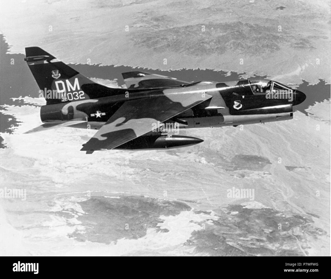 40Th Tactical Fighter Squadron A-7D Corsair II 70-1032. Stockfoto