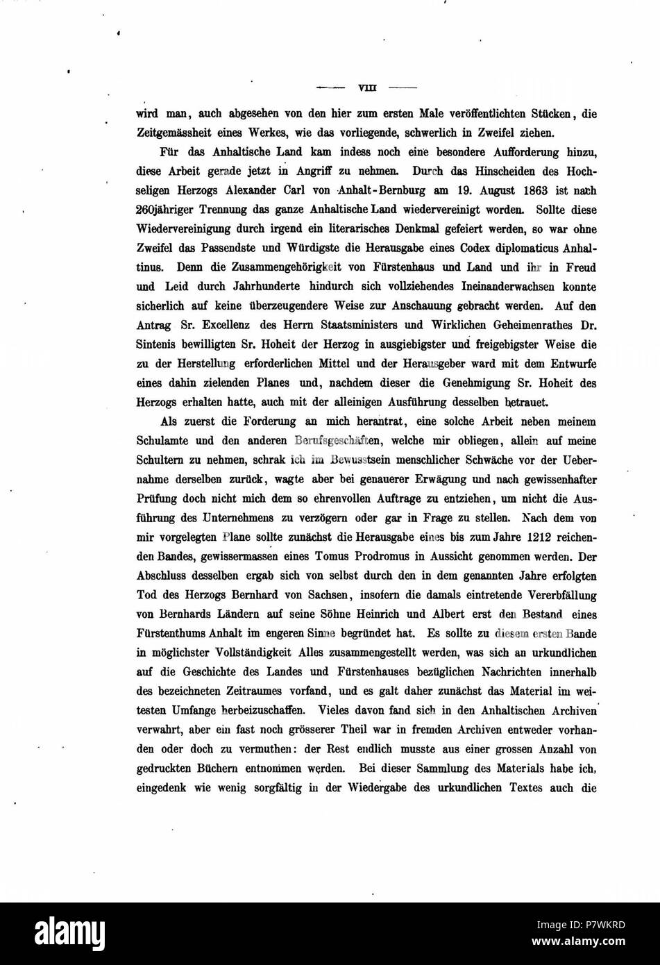 Codex diplomaticus anhaltinus, Band 1-1. 1867 104 DE CDA 1-1 B08 Stockfoto