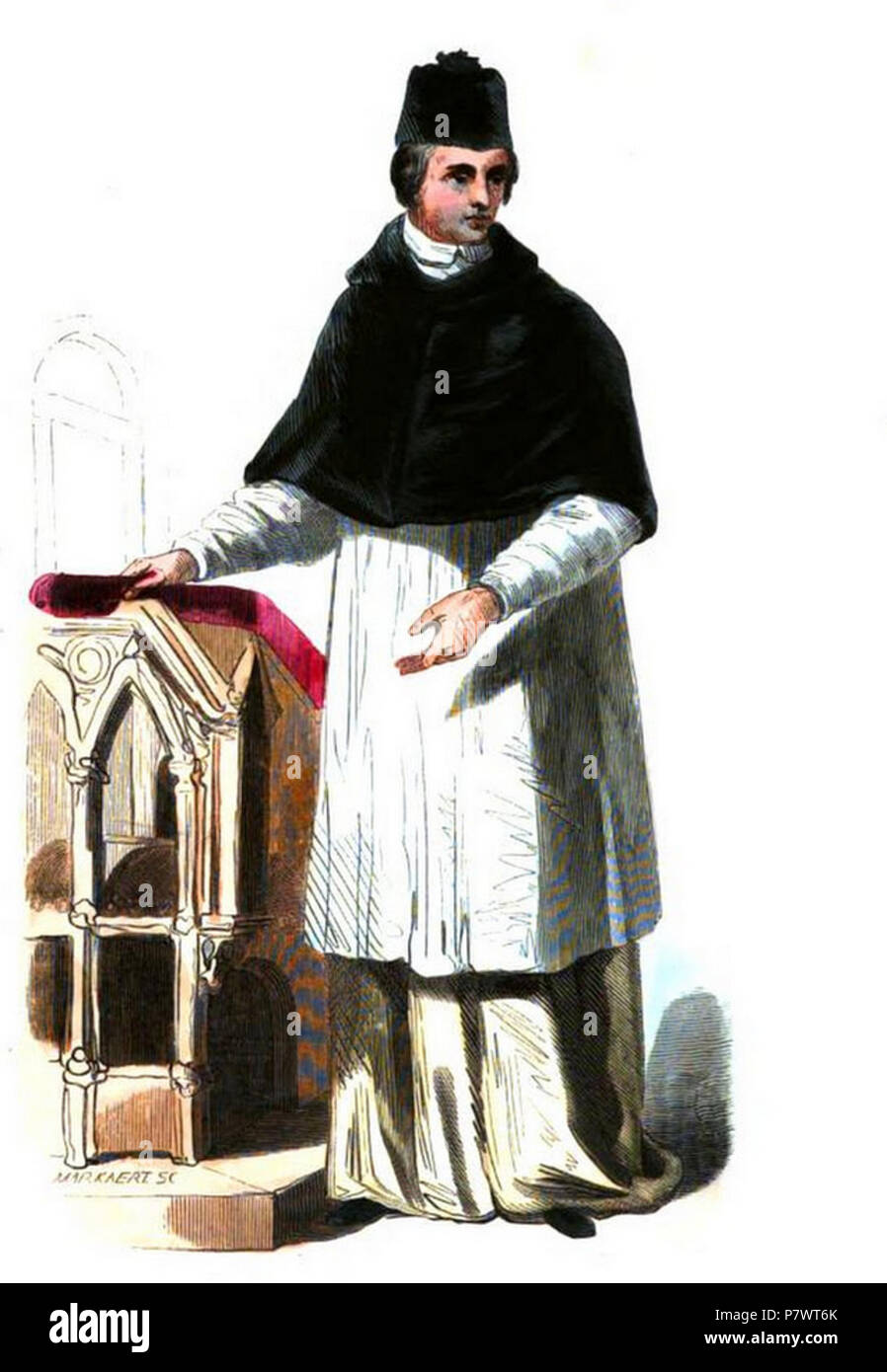 88 Chanoine régulier de La Congrégation de Windesheim Stockfoto