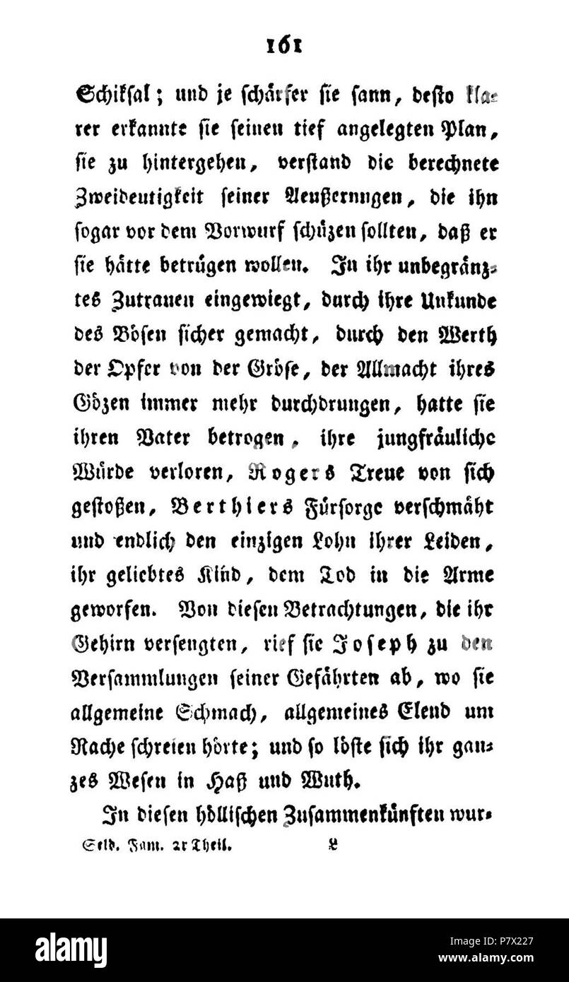 . Die Familie Seldorf Zweiter Teil. Deutsch: Dies ist ein Scan des historischen Buches Deutsch: Dies ist ein Scan des historischen Dokument. N/A123 De Familie Seldorf (Huber.) V 2 165 Sterben Stockfoto
