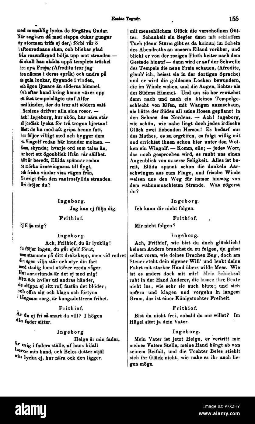 . Hausschatz der schwedischen Poesie Band 3 Gothische Schule sterben. Deutsch: Dies ist ein Scan des historischen Buches Deutsch: Dies ist ein Scan des historischen Dokument. N/A 126 De Hausschatz der schwedischen Poesie 155 Stockfoto