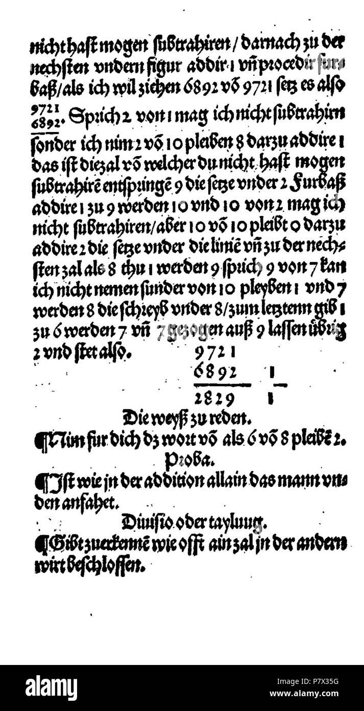 . Ayn Neue Kunstlich buech welches gar gewiss vnd behend lernet / Der gemainen Regel Demre/welschen praktisch/Regeln falsi vñ erlichë Regeln.... Deutsch: Dies ist ein Scan des historischen Buches Deutsch: Dies ist ein Scan des historischen Dokument. N/A 128 De Rechenbuch (Schreiber) 018 Stockfoto