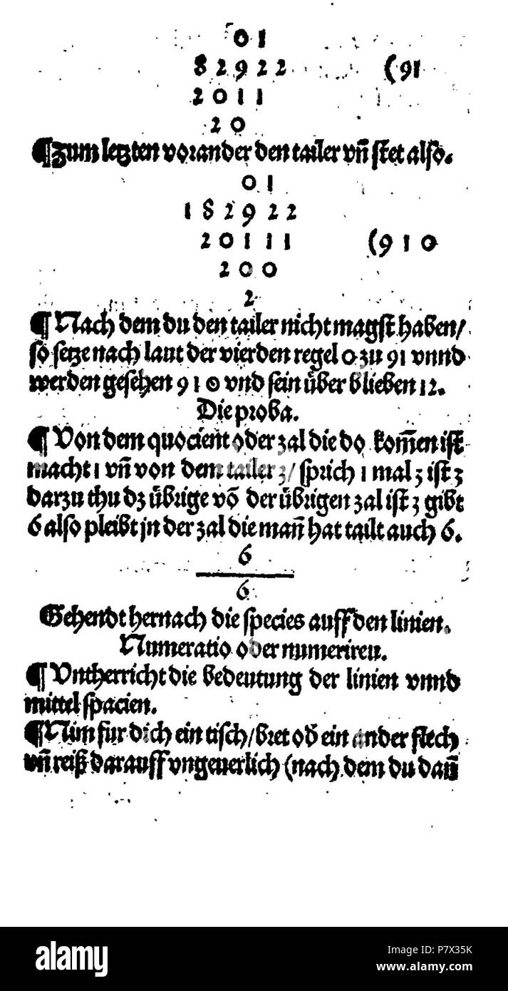 . Ayn Neue Kunstlich buech welches gar gewiss vnd behend lernet / Der gemainen Regel Demre/welschen praktisch/Regeln falsi vñ erlichë Regeln.... Deutsch: Dies ist ein Scan des historischen Buches Deutsch: Dies ist ein Scan des historischen Dokument. N/A 128 De Rechenbuch (Schreiber) 022 Stockfoto