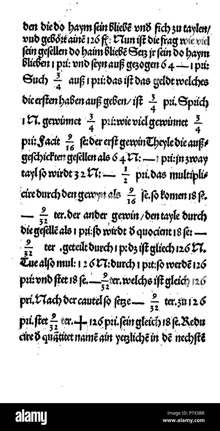 . Ayn Neue Kunstlich buech welches gar gewiss vnd behend lernet / Der gemainen Regel Demre/welschen praktisch/Regeln falsi vñ erlichë Regeln.... Deutsch: Dies ist ein Scan des historischen Buches Deutsch: Dies ist ein Scan des historischen Dokument. N/A 128 De Rechenbuch (Schreiber) 170 Stockfoto