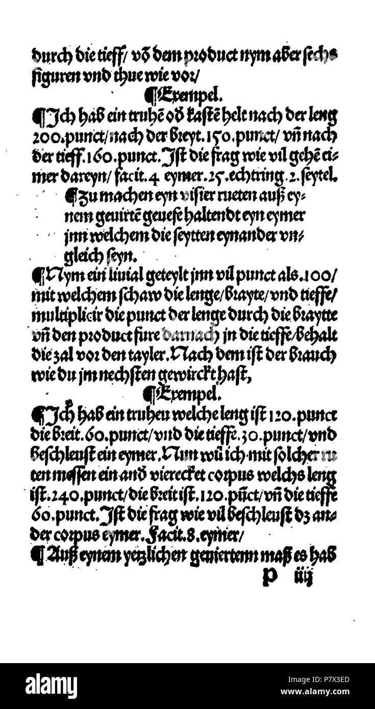 . Ayn Neue Kunstlich buech welches gar gewiss vnd behend lernet / Der gemainen Regel Demre/welschen praktisch/Regeln falsi vñ erlichë Regeln.... Deutsch: Dies ist ein Scan des historischen Buches Deutsch: Dies ist ein Scan des historischen Dokument. N/A 129 De Rechenbuch (Schreiber) 235 Stockfoto