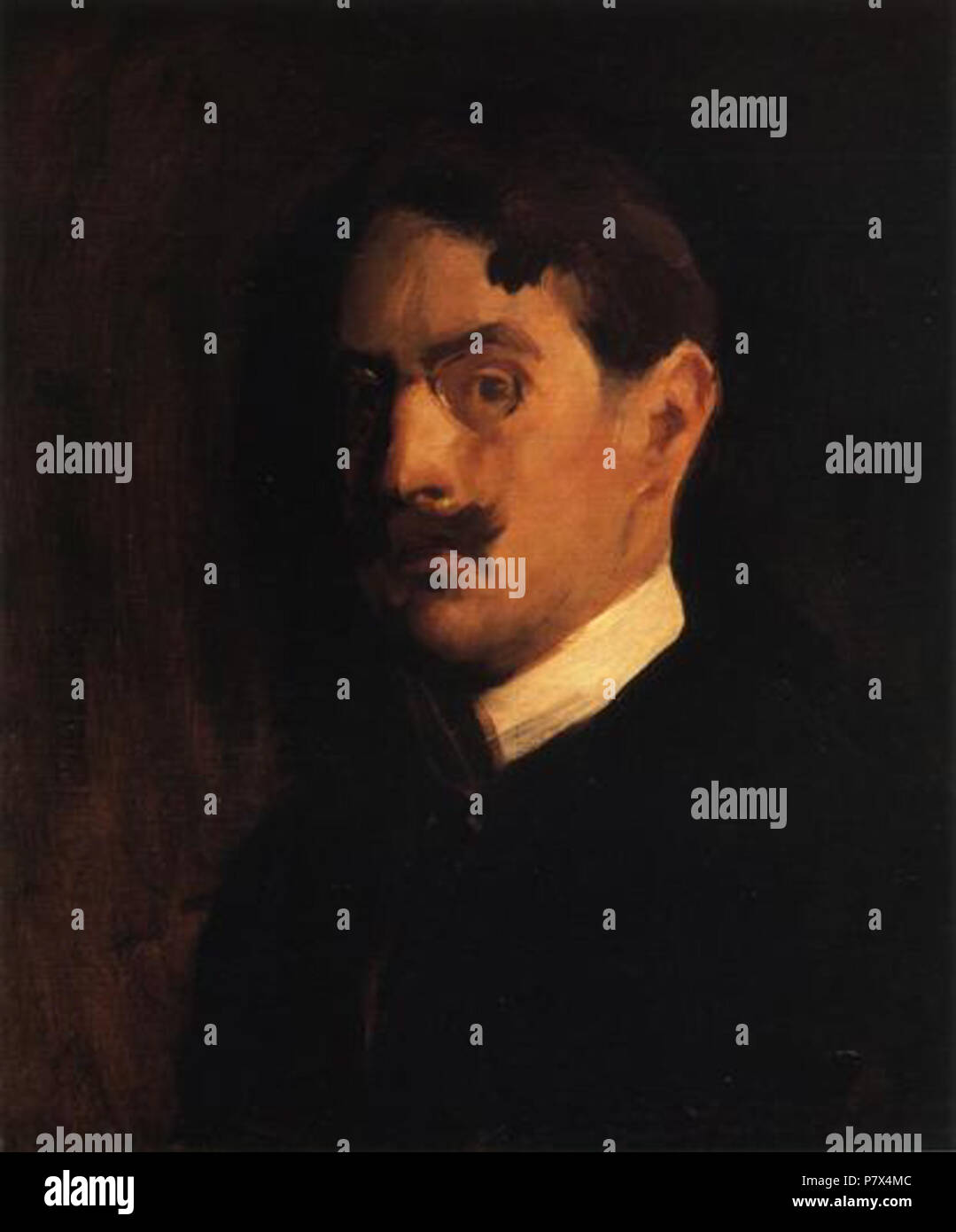 Selbstportrait. 1895 141 Edmund-Charles - Tarbell-Self - Porträt Stockfoto