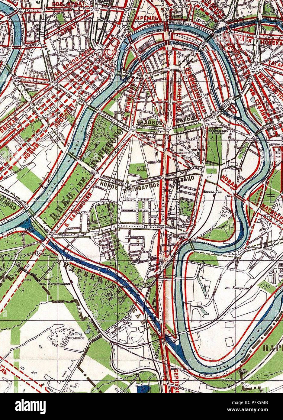 Englisch: Geplante Andreevskoye Verknüpfung. 1936 22 Andreevskoye 1936 Stockfoto