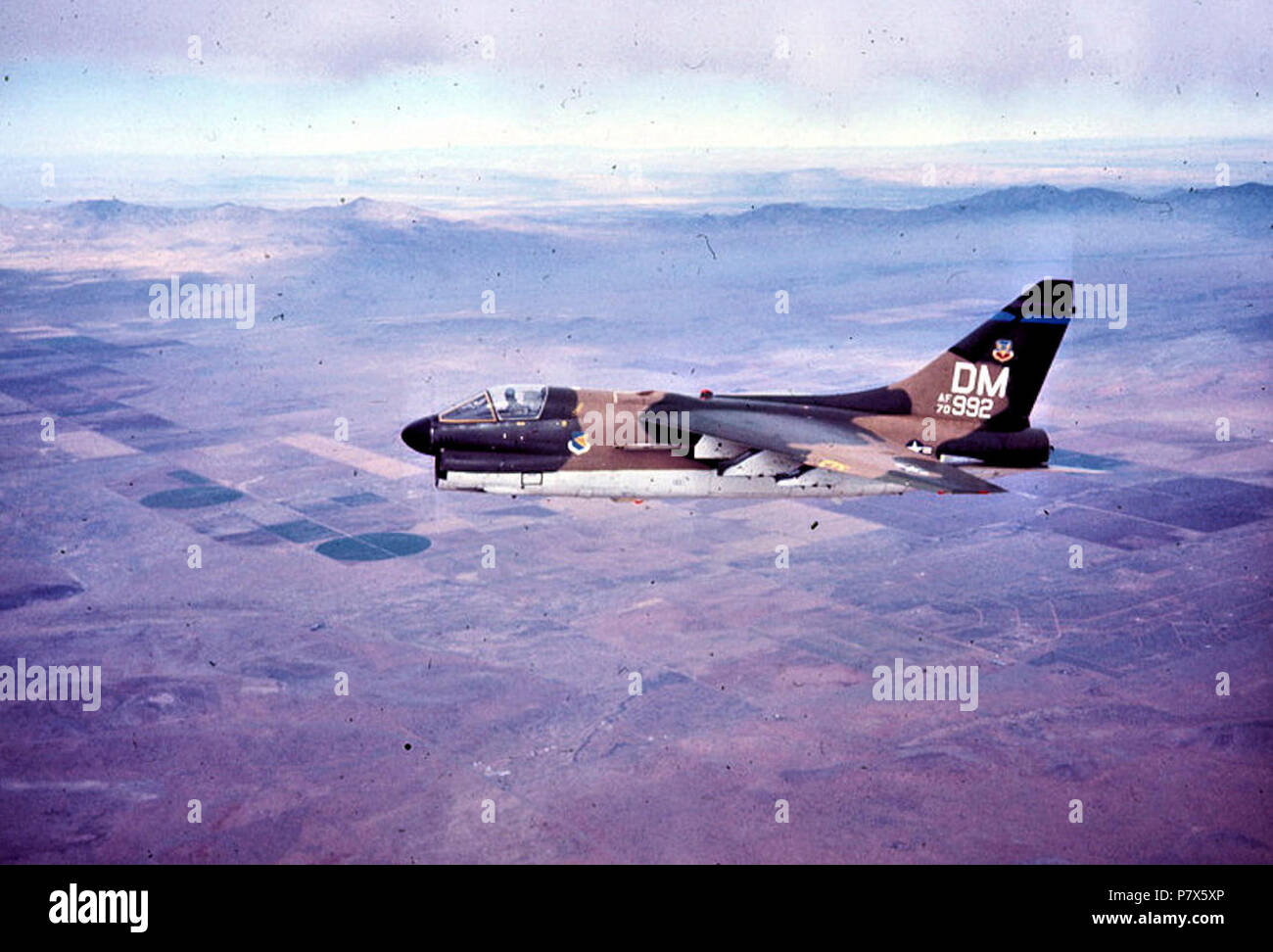 354 Tactical Fighter Squadron A-7 D Corsir II 70-0992. Stockfoto