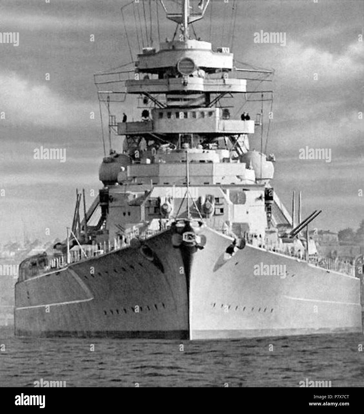 Englisch: deutsche Schlachtschiff Tirpitz. keine Daten 172 deutsche Schlachtschiff Tirpitz Stockfoto