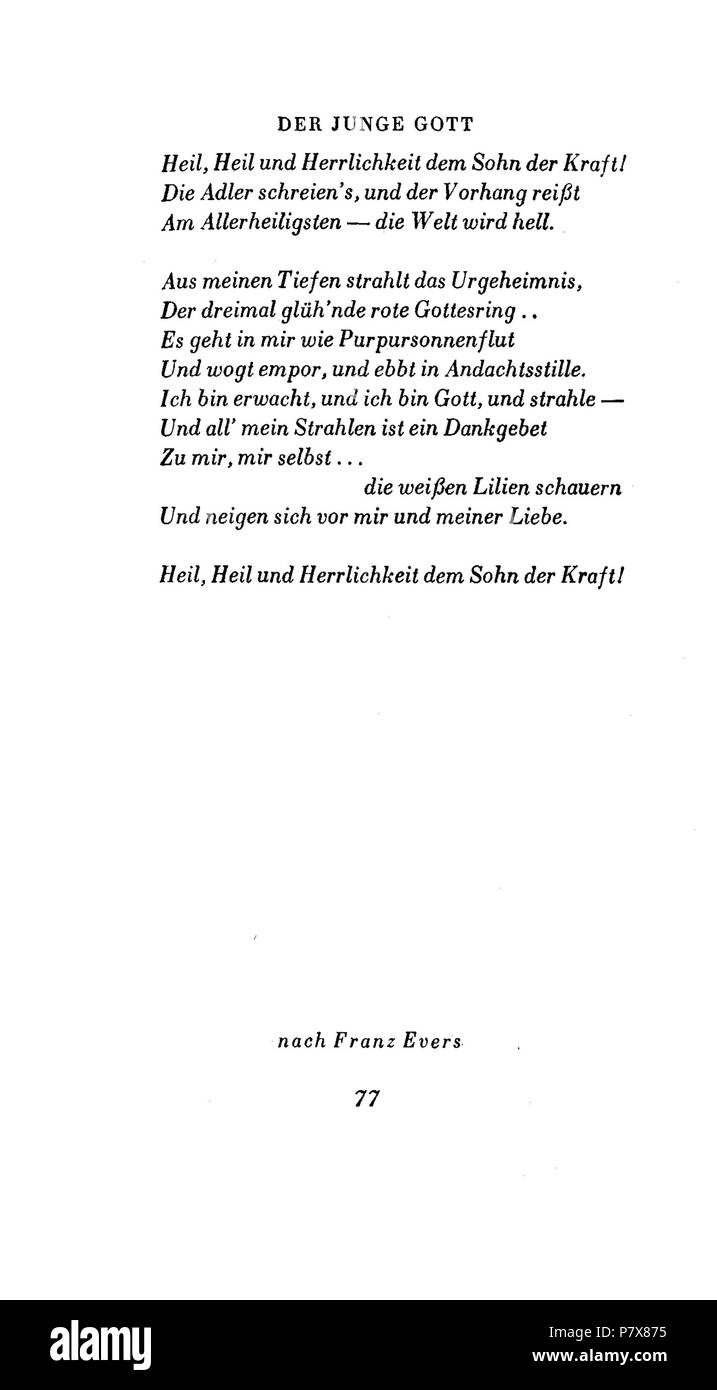 177 Dichterross Gumppenberg 0077 Stockfoto