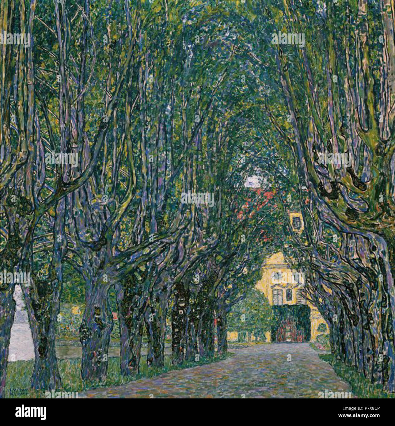 . Allee im Park von Schloss Kammer 1912 178 Gustav Klimt 068 Stockfoto