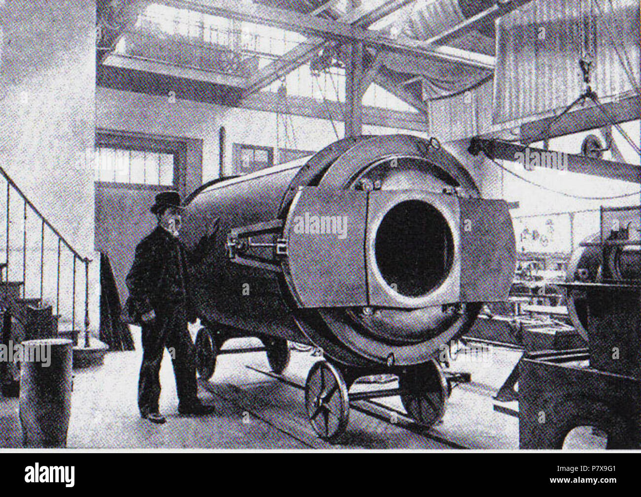 Français: Porte-Oculaire de la Lunette astronomique; exposition universelle de 1900 Englisch: Große Messe Paris Teleskop von 1900, Auge - Aufnahme. 1900 175 große Teleskop Okular Stockfoto