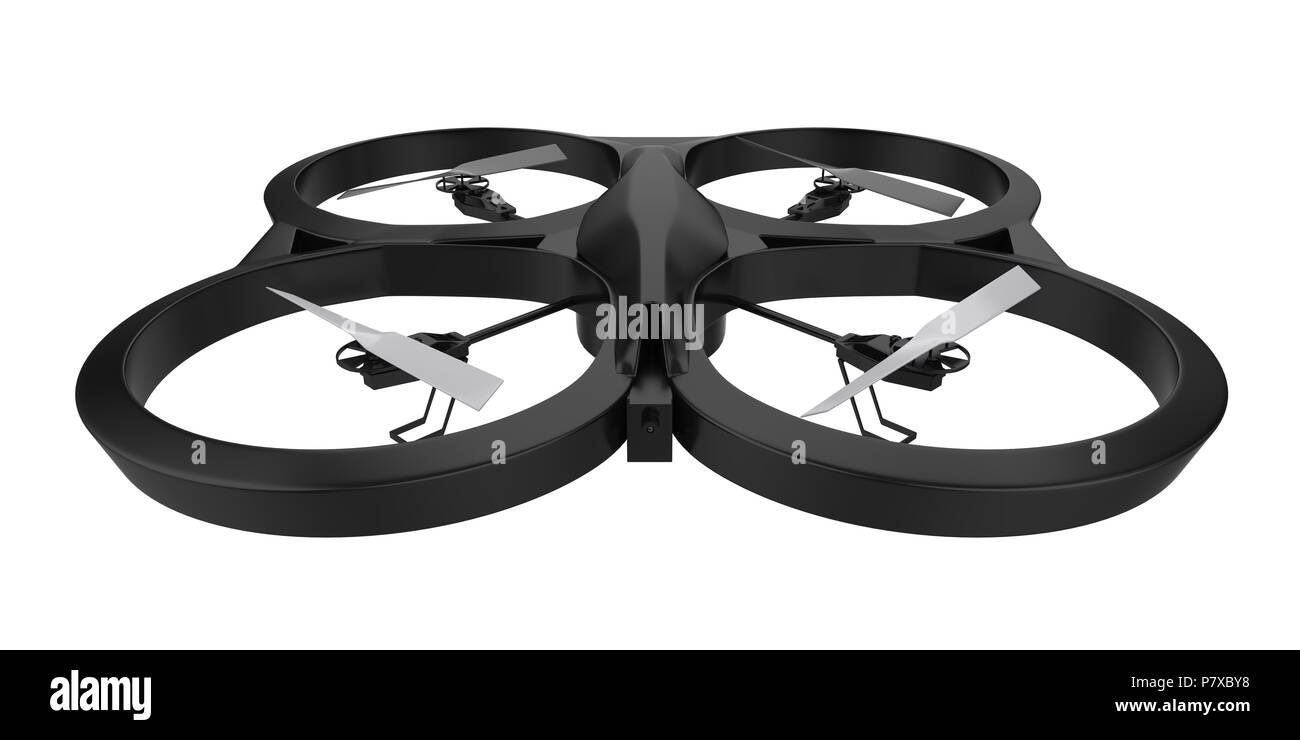 Quadcopter Drone isoliert Stockfoto