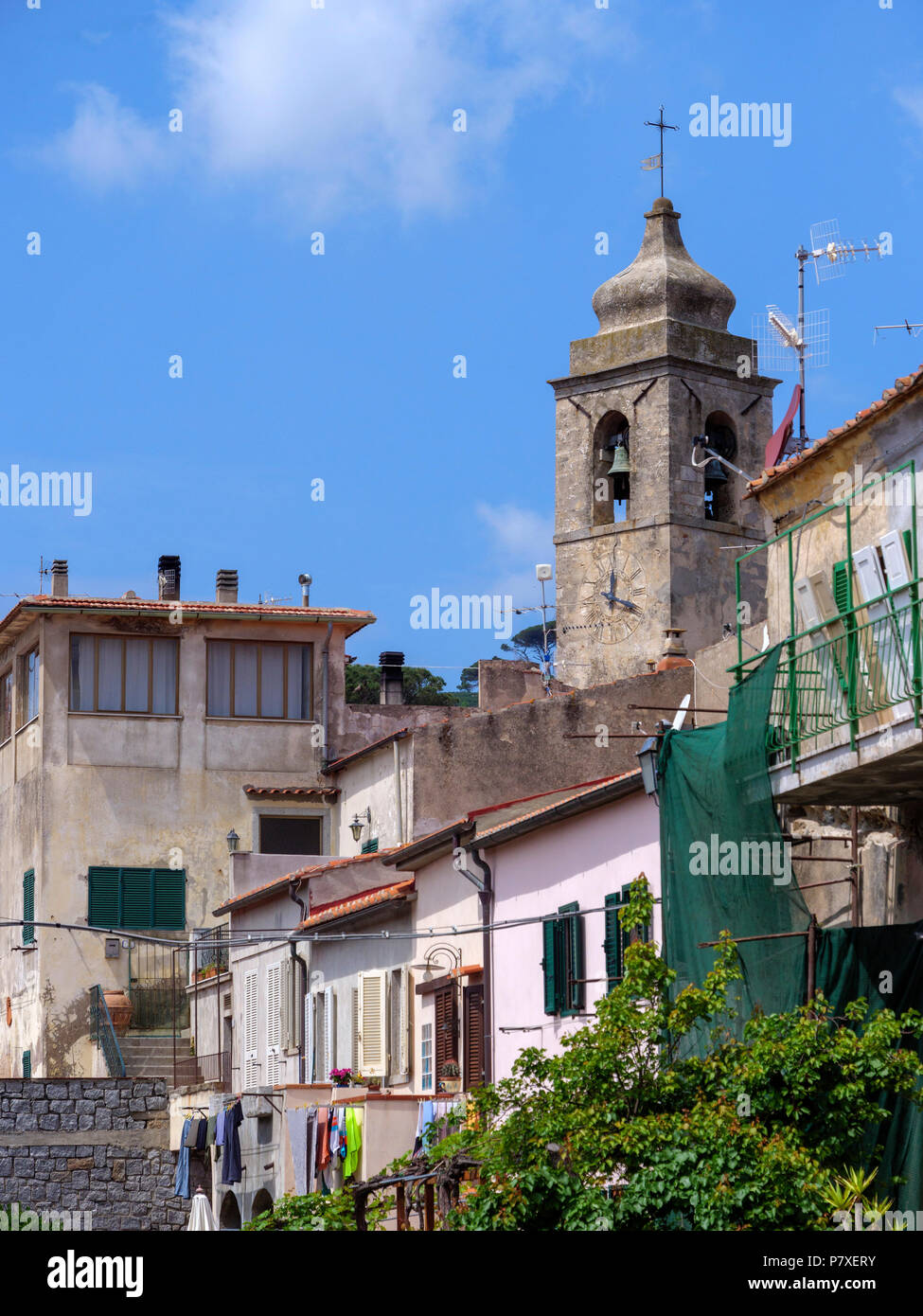Kirche Peter und Paul, San Piero in Campo, Elba, Region Toskana, Provinz Livorno, Italien, Europa Stockfoto