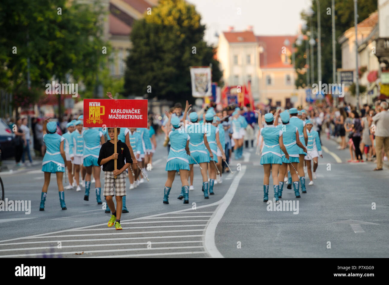 Beer Festival Parade in Karlovac/Kroatien Stockfoto