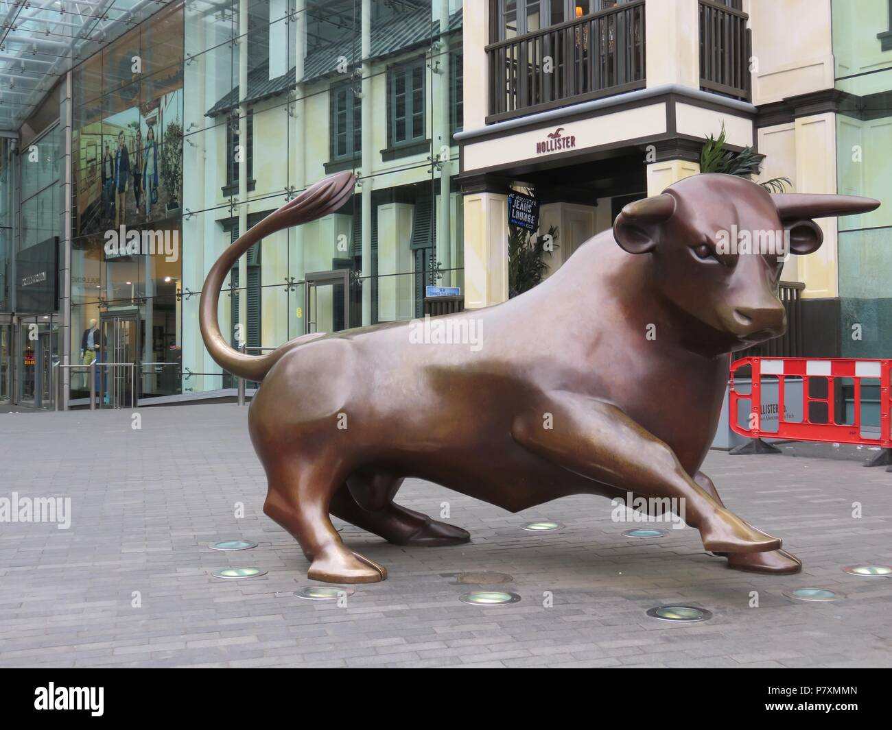 Stier Skulptur in Birmingham Stockfoto