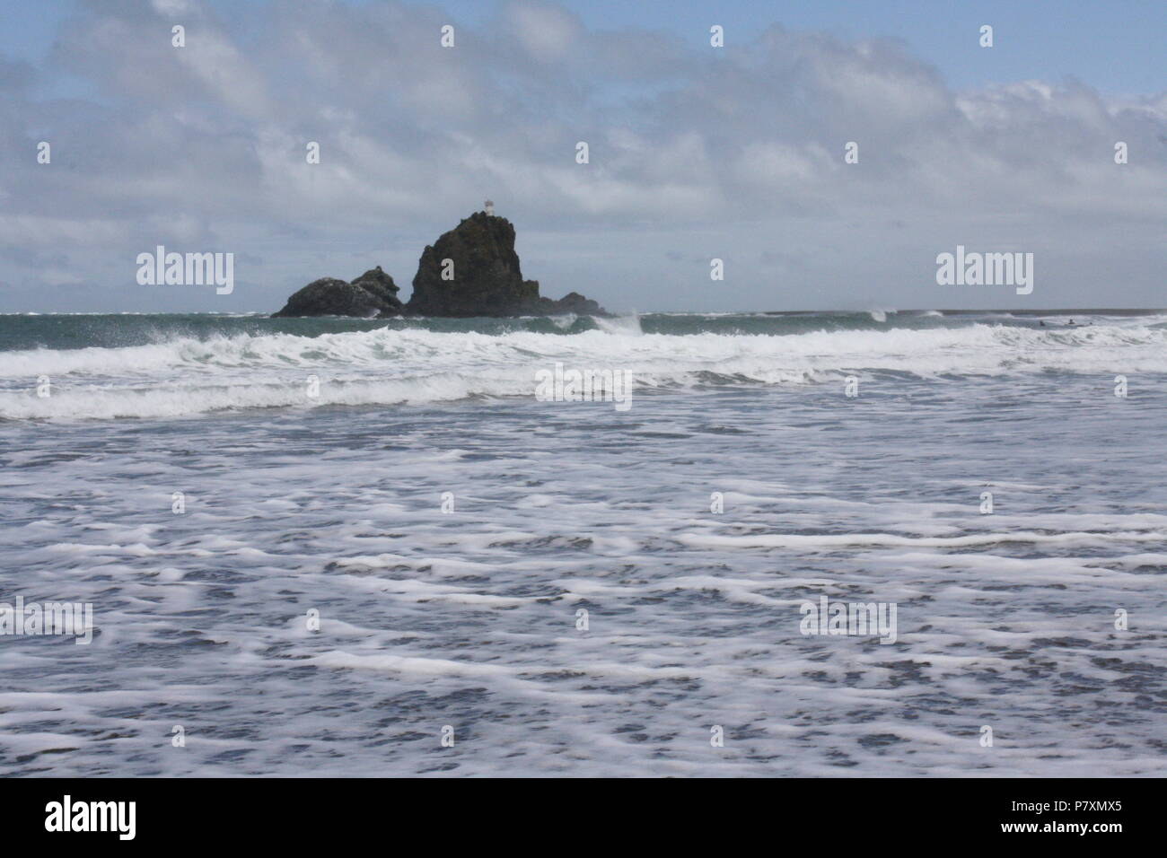 Piha Beach nur außerhalb von Auckland, NZ Stockfoto