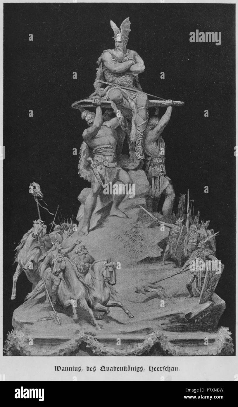 Eština: Ilustrace sester Marie eine Sophie Görlich z knihy "Der altdeutsche Volksstamm der Quaden" Heiricha Kirchmayra z roku 1888. Englisch: Illustrationen von Marie und Sophie Görlich aus Buch 'Der altdeutsche Volksstamm der Quaden" durch Heirich Kirchmayr 1888 veröffentlicht. 1. Januar 1888 131 Der altdeutsche Volksstamm der Quaden, 02. Stockfoto