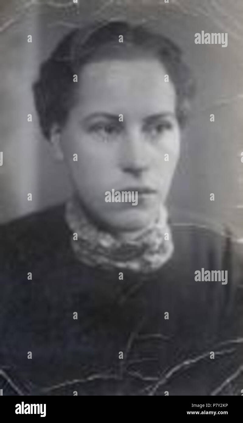 Englisch: Foto des Finnish-Soviet Politiker Inkeri Lehtinen (1908-1997). 1938 204 Inkeri-Lehtinen Stockfoto