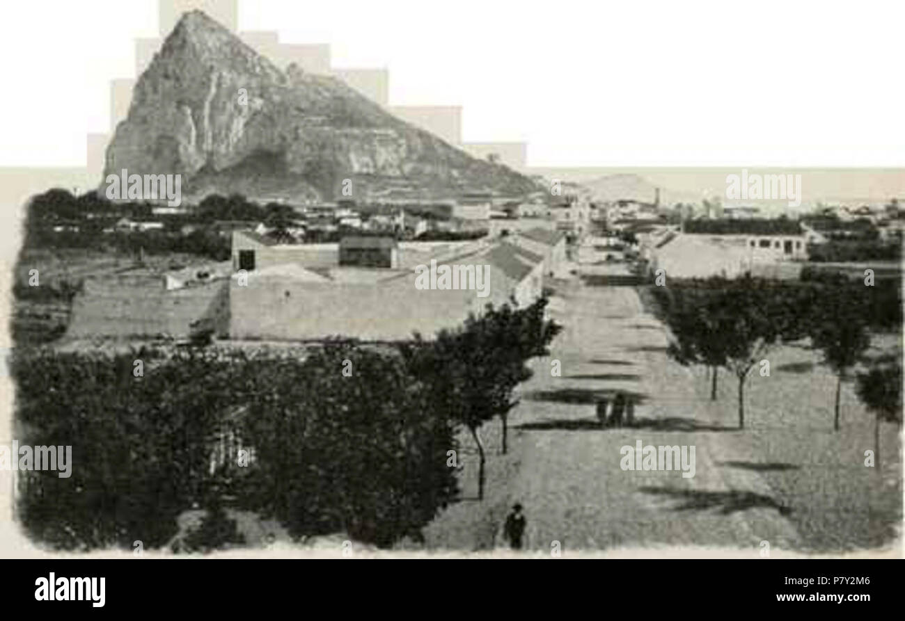 Deutsch: "Gibraltar - Inside-The Spanish-Lines - John L. Stoddard Vorträge", von John L. Stoddard. Mehr lesen: http://chestofbooks.com/travel/england/gibraltar/John-Stoddard-Lectures/Gibraltar-Part-6.html#ixzz228lsMoRt. 30. Juli 2012 204 Inside-The - Spanish-Lines Stockfoto