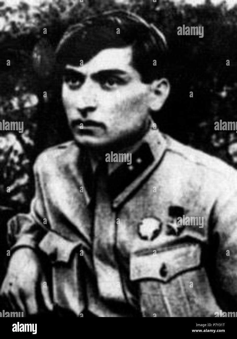 :. , 1941 Englisch: Erste aserbaidschanische Held der Sowjetunion. Ganja, 1941. 1941 206 Israfil Mammadov Stockfoto
