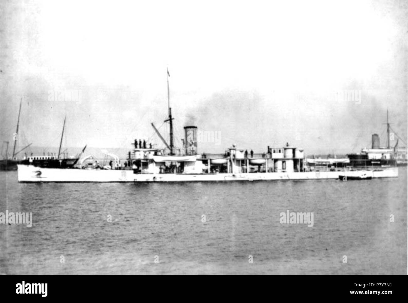 Royal Navy Torpedo ram HMS Polyphemus. Zwischen 1890 und 1892 194 HMS Polyphemus 2 Stockfoto