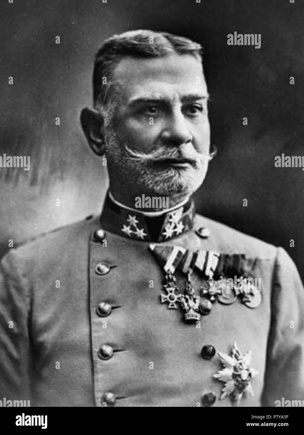 Italiano: Il generale austro-ungarico Liborius Ritter von Frank, Comandante della Quinta armata austro-ungarica all'inizio della prima Guerra mondiale. Um 1910 245 Liborius von Frank Stockfoto