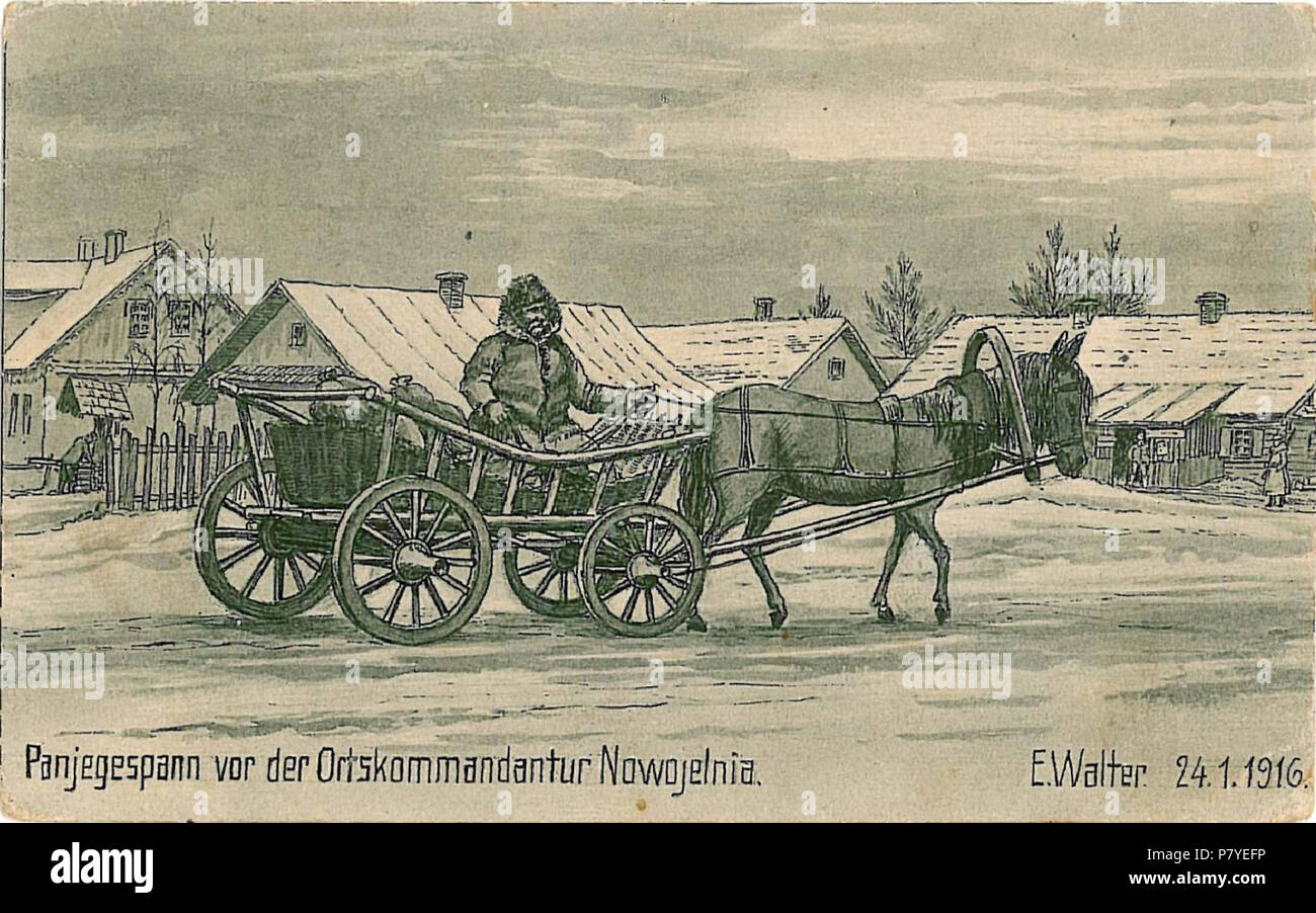 284 Navajelnia. Наваельня (24.01.1916) Stockfoto