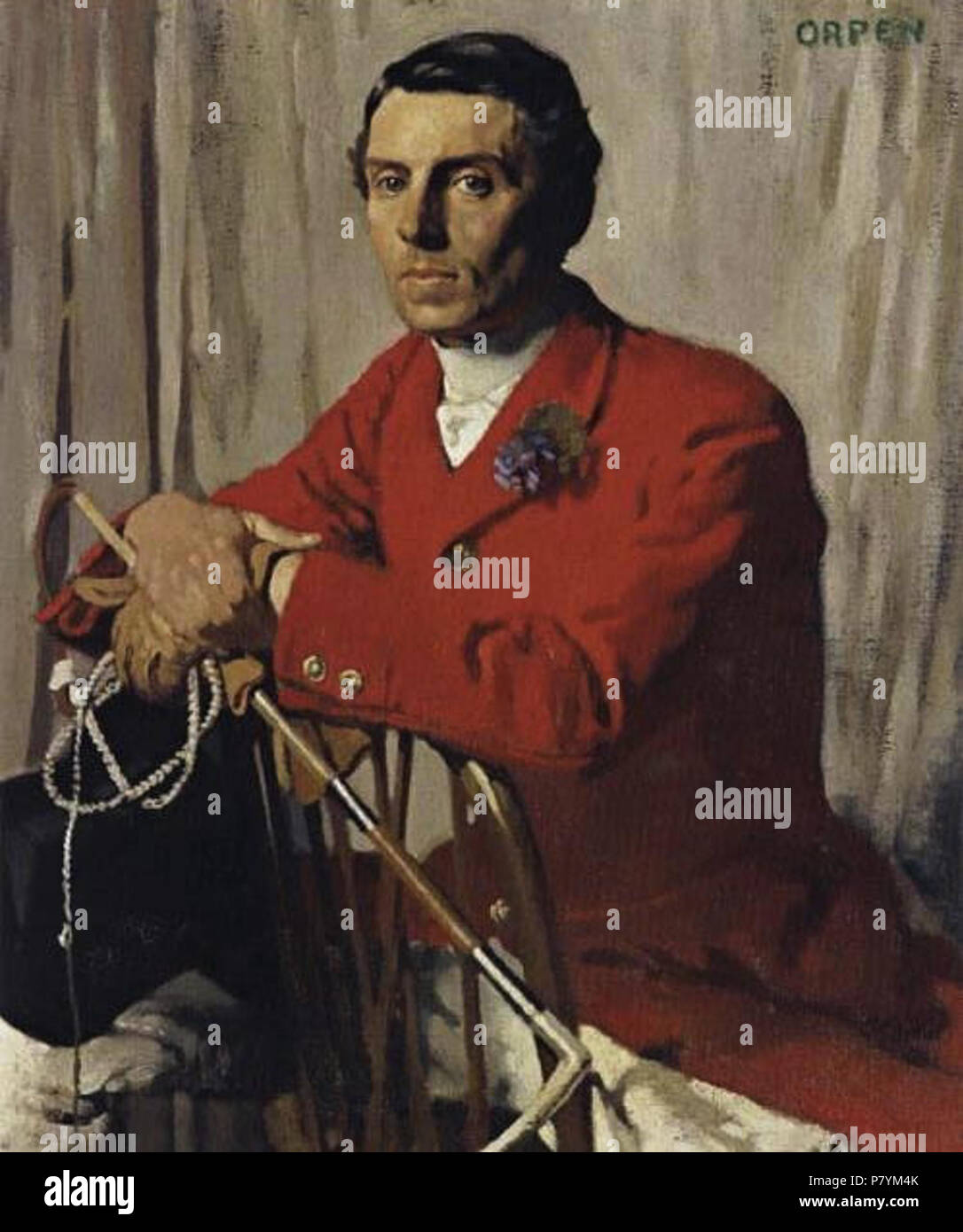 Englisch: Portrait von John Shawe-Taylor (1866-1911), irische Offizier in der Armee. 1908 222 John Shawe-Taylor Orpen Stockfoto