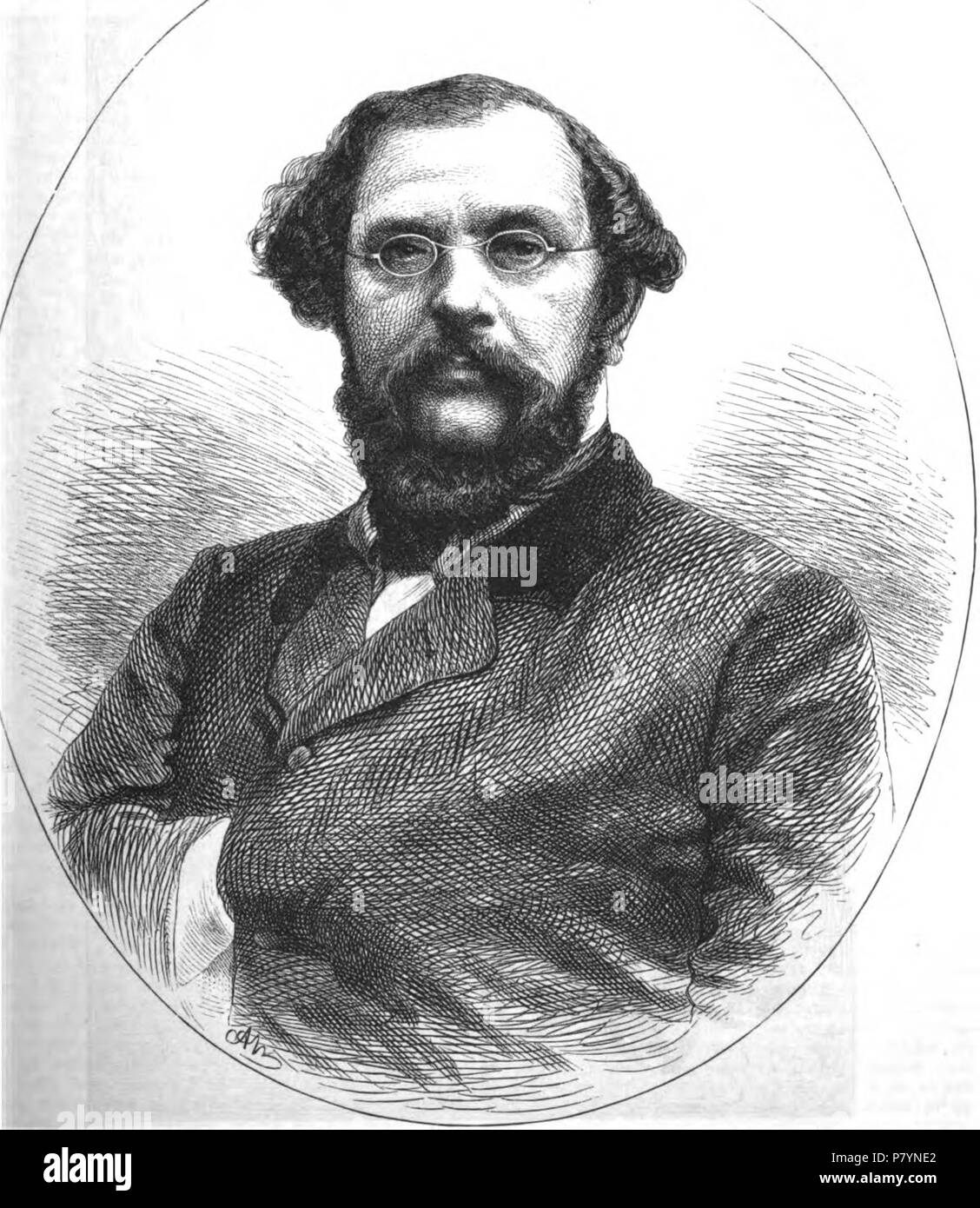 Deutsch: Karl (auch: Carl) Ernst Bock, deutscher Anatom, 1864. 1864 228 Karl Ernst Bock (IK 19-1864 S 107 ANeumann) Stockfoto