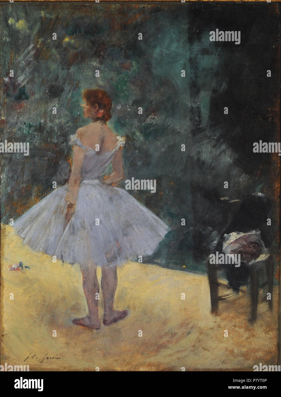 Español: Jean-Louis Forain, La danseuse (La bailarina). Siglo XIX. 34 x 26,5 cm, óleo sobre Tabla. Inv. 8543. . 20. Juni 2015 238 La danseuse - Jean-Louis Forain Stockfoto