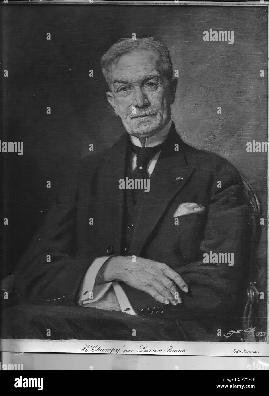 Français: Louis Champéry. 1935 250 Louis Champy, par Lucien Jonas001 Stockfoto