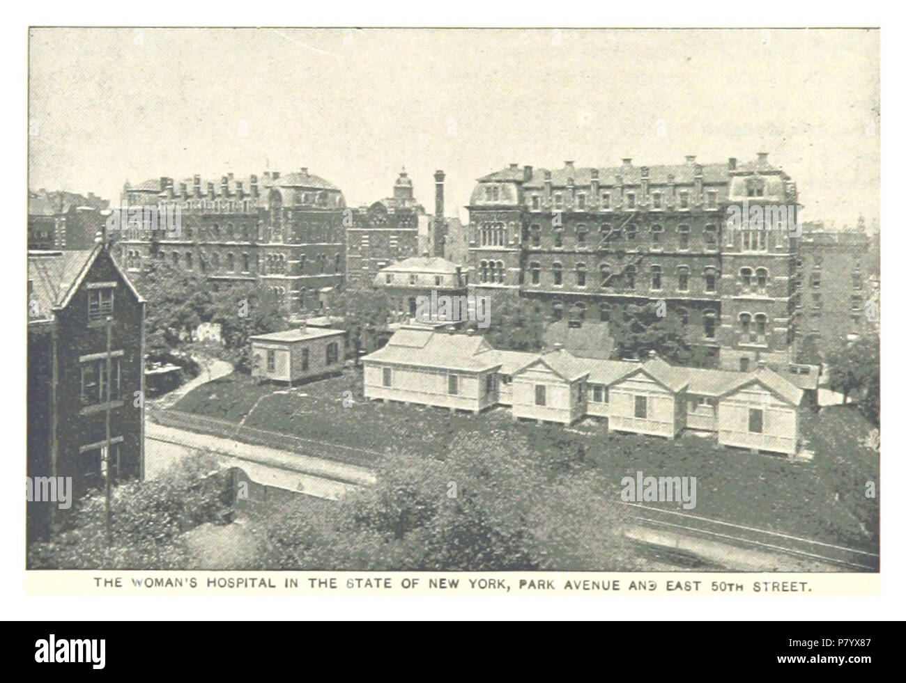 484 DER FRAU KRANKENHAUS IM STAAT NEW YORK, PARK AVENUE UND EAST 50 TH STREET. Stockfoto