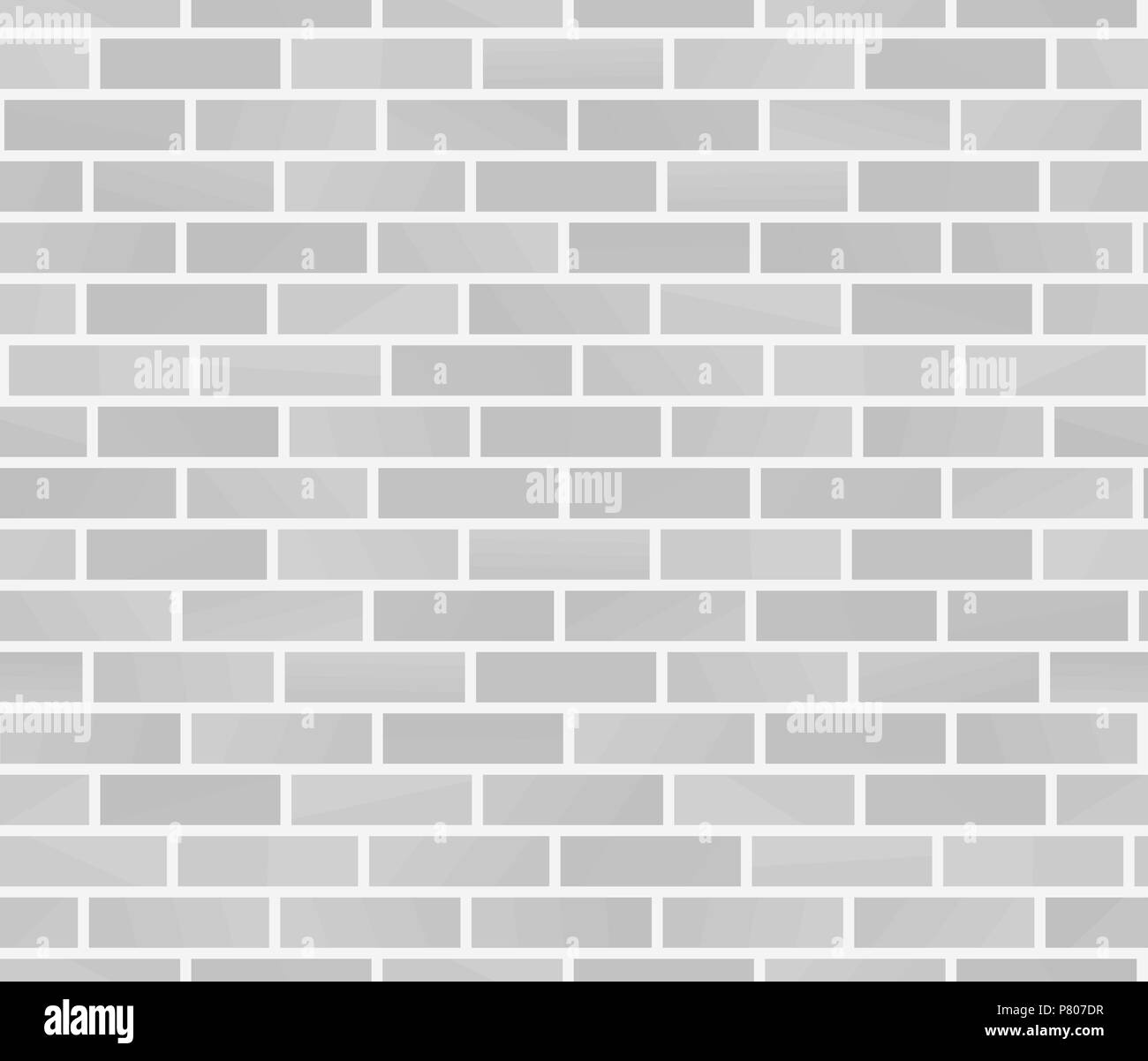 Weiße Mauer Textur. Nahtlose Mauer Muster. Vector Illustration Stock Vektor