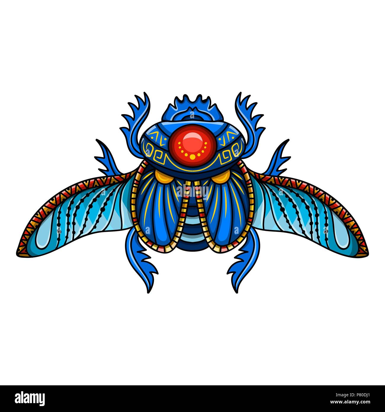 Agyptische Skarabaus Symbol Des Pharao Gotter Ra Sonne Mythologie T Shirt Design Tattoos Des Alten Agypten Stock Vektorgrafik Alamy