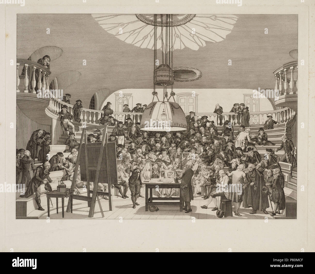 Deutsch: Beschreibung Zaal der Natuurkunde in het Gebouw der Maatschappyë Felix Meritis binnen Amsterdam Prent in eerste Staat, vóór alle Text. Uit een Serie van vier etsen Tür Reinier Vinkeles naar S. Barbiers en J. Kuijper. Afmetingen: 370 x 510 mm Documenttype prent Vervaardiger Meer jr., Noach van der Vinkeles, R. (Reinier; 1741-1816) Kuijper, Jacques (1761-1808) Kuijper, Jacob (1761-1808) Barbiers Pzn, Pieter (1749-1842) Collectie Collectie Atlas Dreesmann Datering 1801 Geografische naam Keizersgracht Gebouw Felix Meritis Inventarissen Http://archief.amsterdam/archief/10094 Afbeeldin Stockfoto