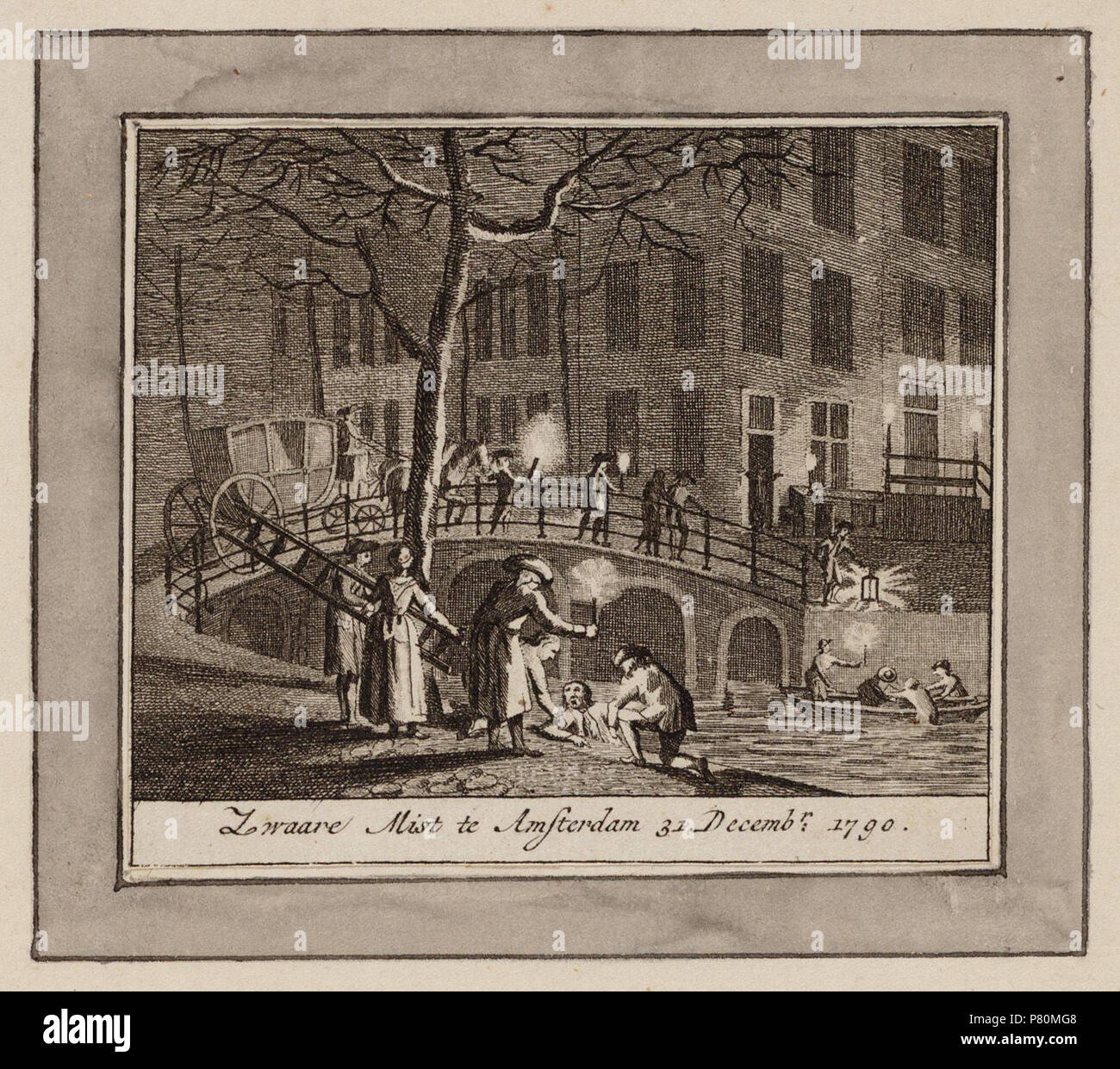 Deutsch: Beschreibung Twee Mannen zijn tijdens zware Nebel te Wasser geraakt en nordworden Tür omstanders Op de Wal en in een roeiboot geholpen Techniek: Tiefdruck. Documenttype prent Vervaardiger Vinkeles, R. (Reinier; 1741-1816) Collectie Collectie Stadsarchief Amsterdam: tekeningen en prenten Datering 1790 Inventarissen Http://archief.amsterdam/archief/10097/010097007554 Afbeeldingsbestand 010097007554. 1790 329 Reinier Vinkeles, Afb 010097007554 Stockfoto