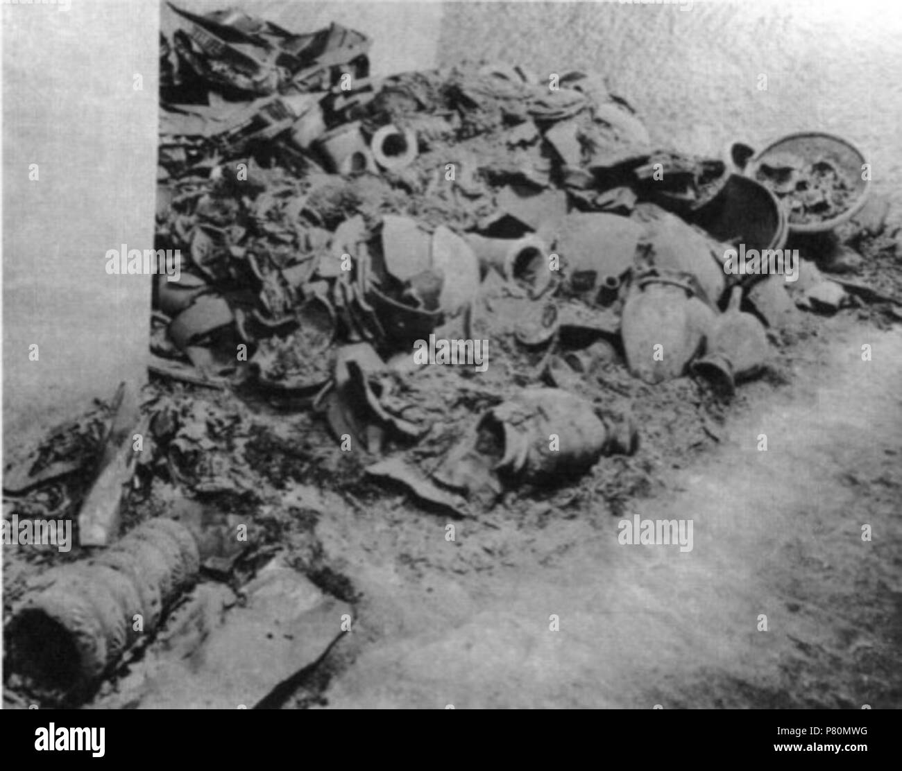 Englisch Nekropole von Gizeh. Grab von Hetepheres. Stein Schiffe in