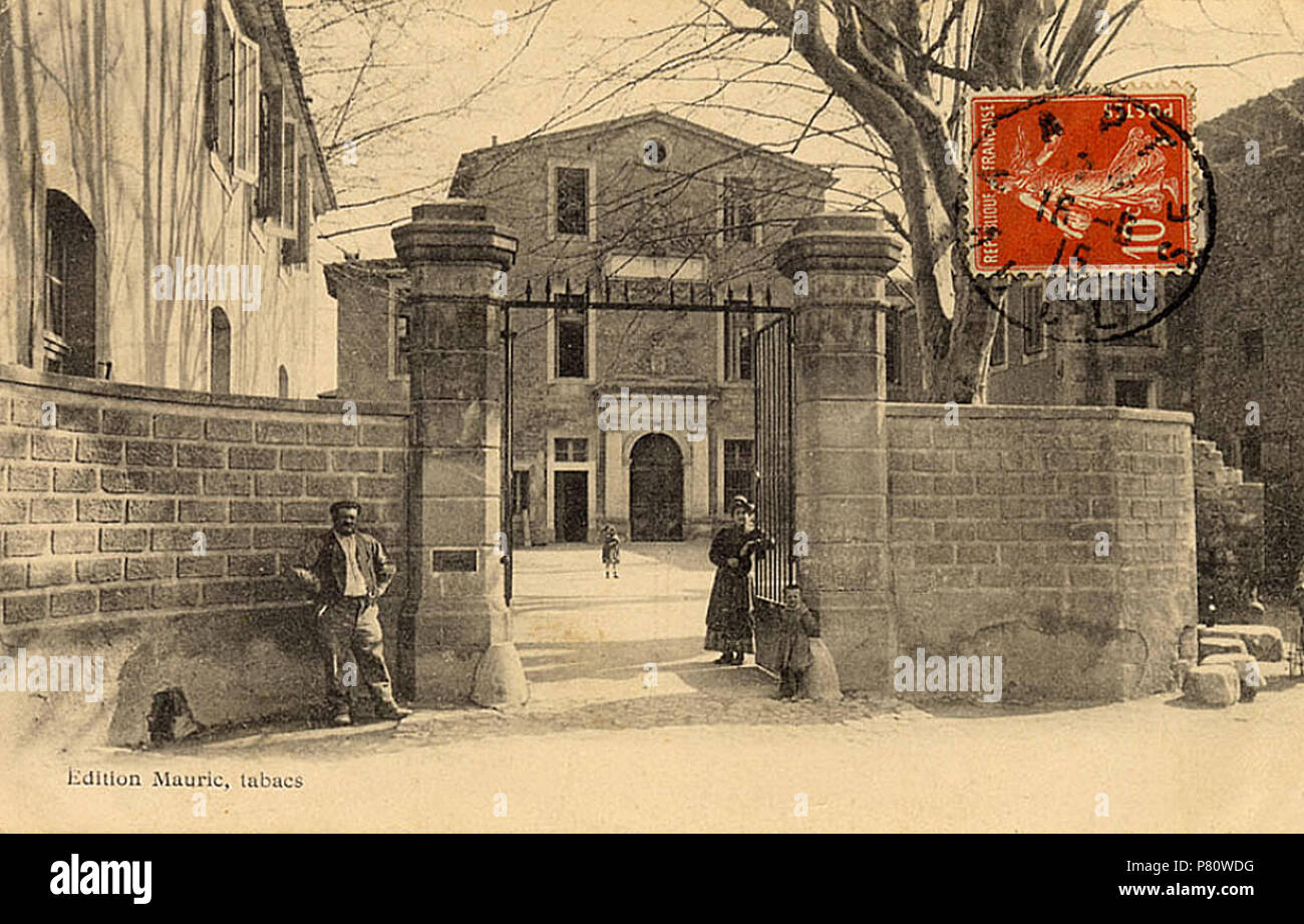 Français: Ancien Collège d'Apt installé dans le Couvent des Cordeliers depuis détruit, Klischee de 1915. 12 Juli 2011 24 Apt ancien College Stockfoto