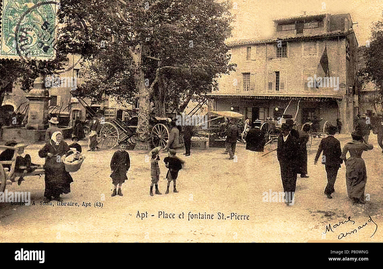25 Apt Place Saint-Pierre marché du Samedi Stockfoto