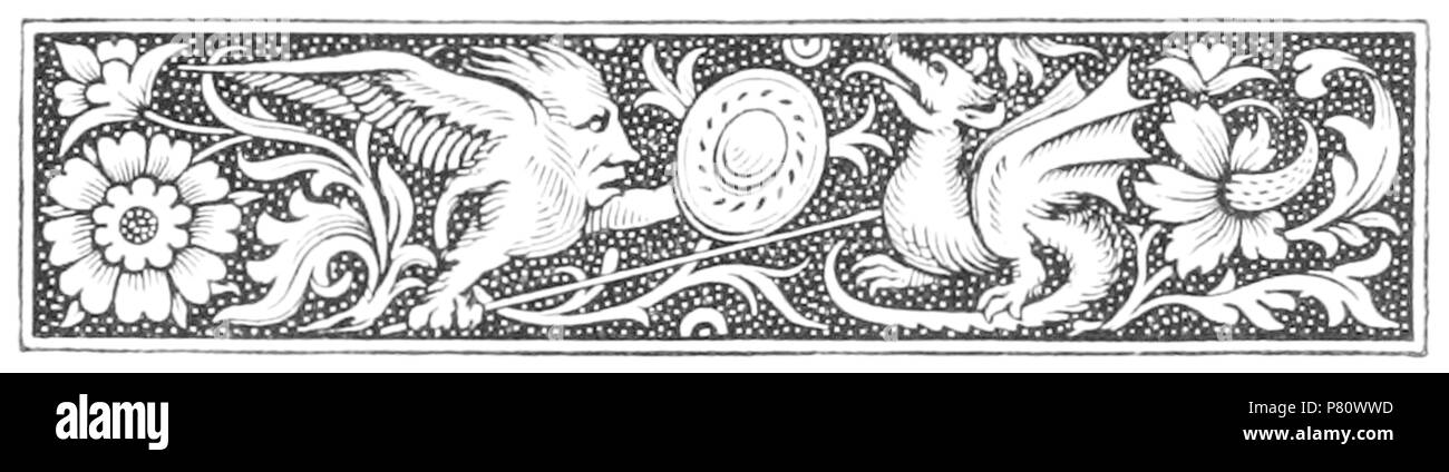 371 Die poetische Werke von Gavin Douglas, 1874 - Gewissen banner Stockfoto