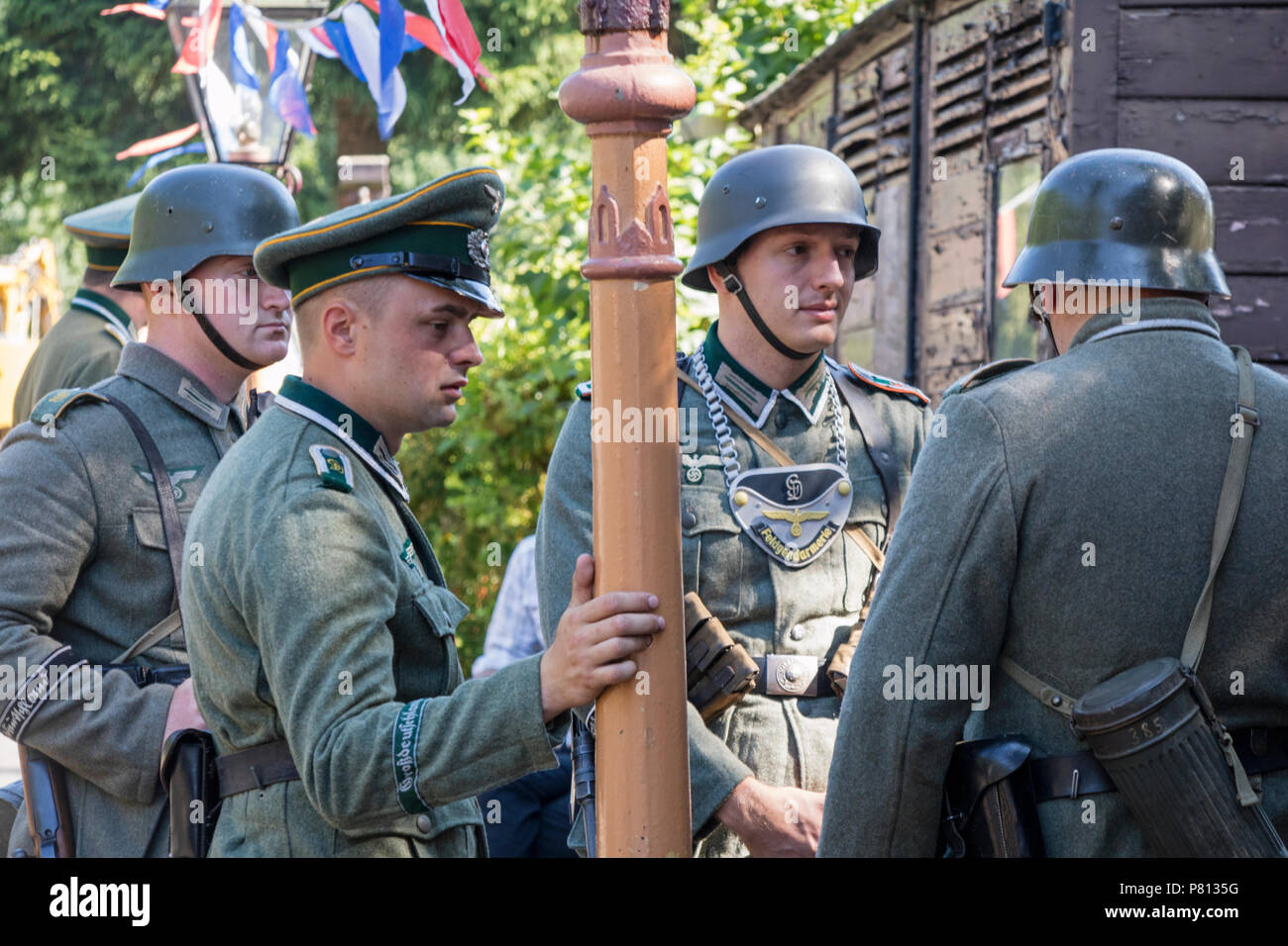 Reenactment Veranstaltungen mit deutschen Lote, England, Großbritannien Stockfoto