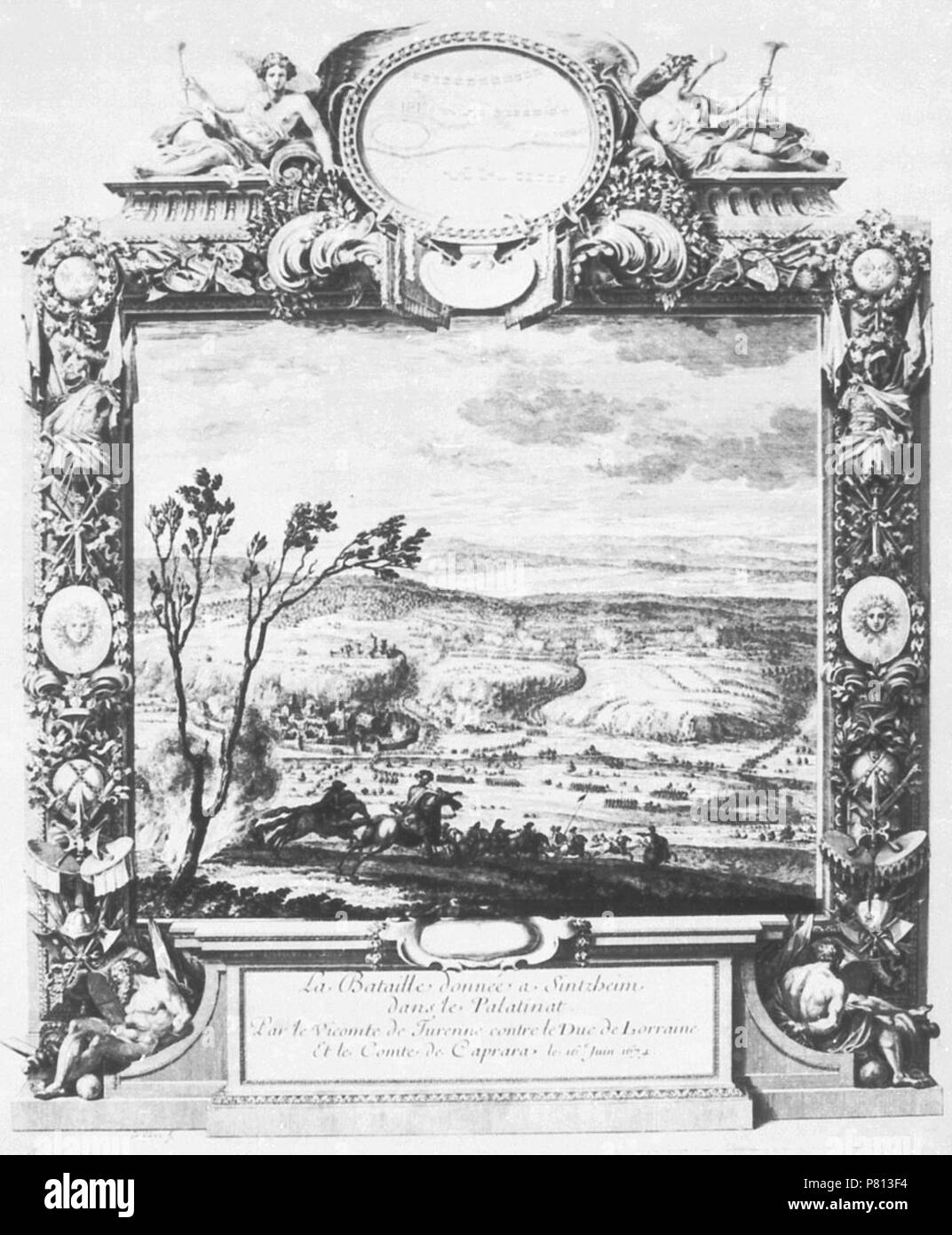 342 Schlacht bei Sinsheim-02 Stockfoto