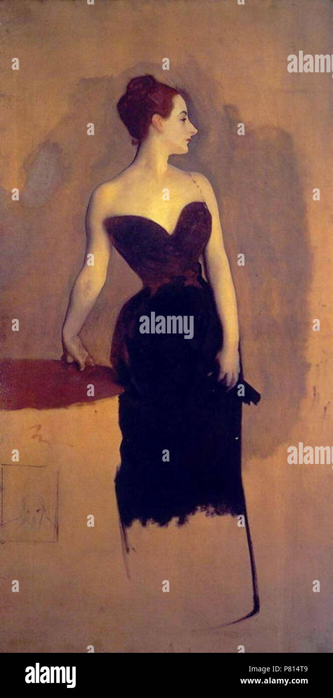 Englisch: Studie für Madame X. Zwischen 1883 und 1884 358 Studie Frau X Sargent Stockfoto