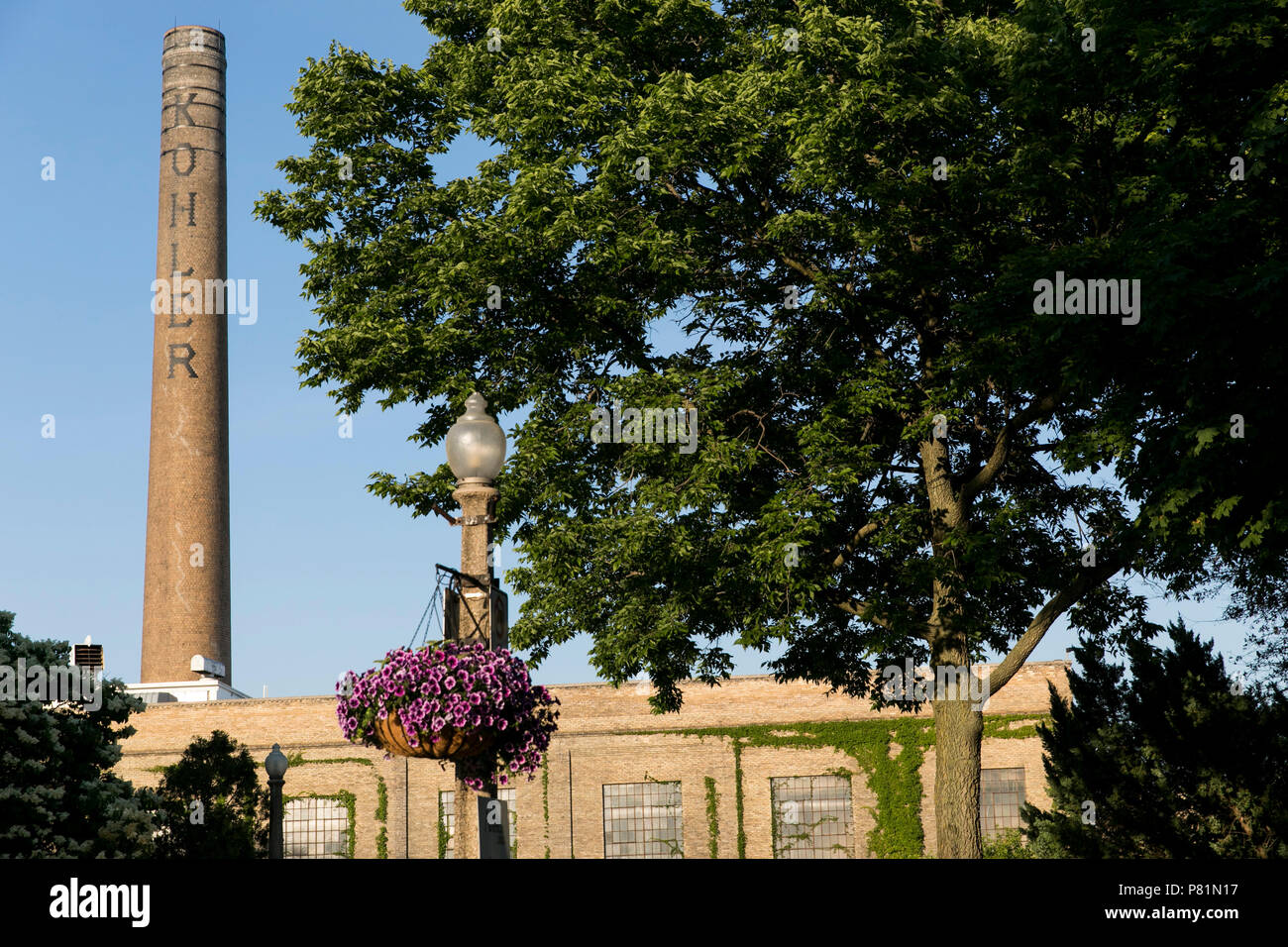 Ein logo Zeichen außerhalb des Hauptsitzes der Kohler Co., in Kohler, Wisconsin, am 24. Juni 2018. Stockfoto