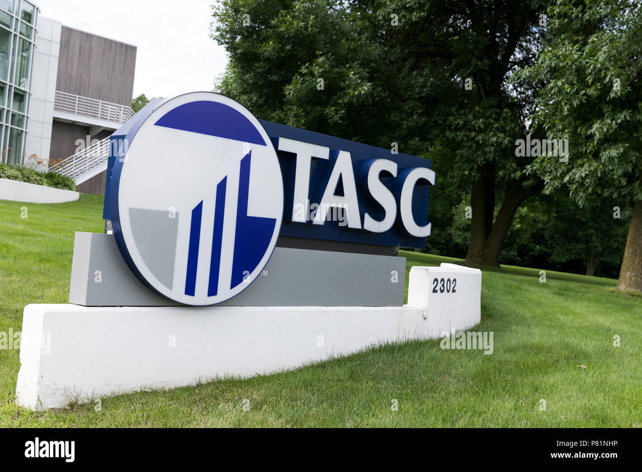 Ein logo Zeichen außerhalb der Einrichtung von TASC (Total Administrative Services Corporation) in Madison, Wisconsin, besetzt, am 23. Juni 2018. Stockfoto
