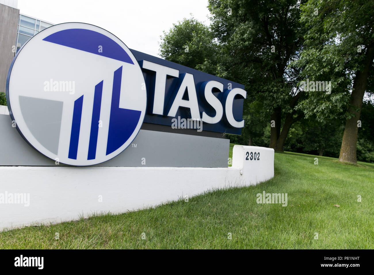 Ein logo Zeichen außerhalb der Einrichtung von TASC (Total Administrative Services Corporation) in Madison, Wisconsin, besetzt, am 23. Juni 2018. Stockfoto