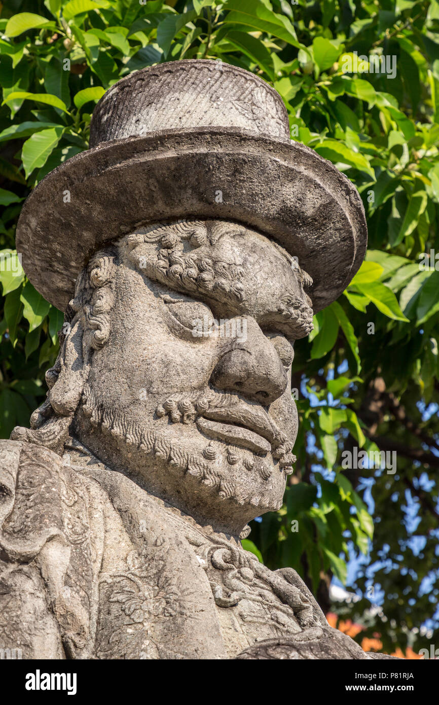 Guardian Warrior, Wat Pho Tempel, Bangkok, Thailand Stockfoto