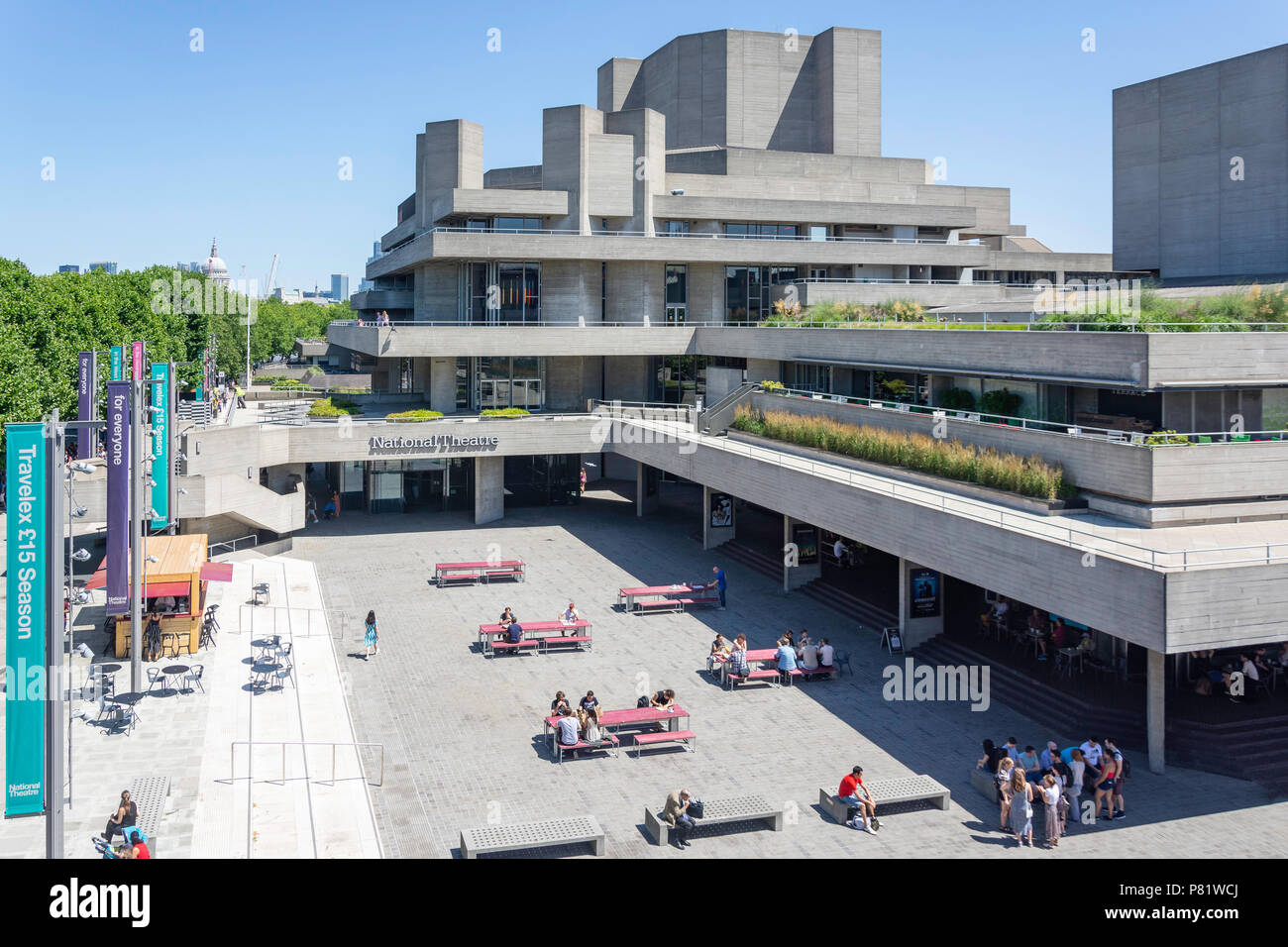 National Theater, Southbank Centre, South Bank, London Borough von Lambeth, Greater London, England, Vereinigtes Königreich Stockfoto